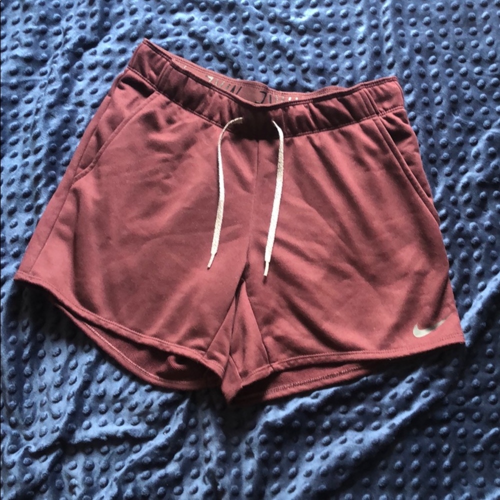 Women’s Nike shorts, burgundy, size small